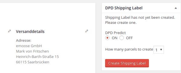 WooCommerce DPD Versandetikett Plugin | emoose GmbH